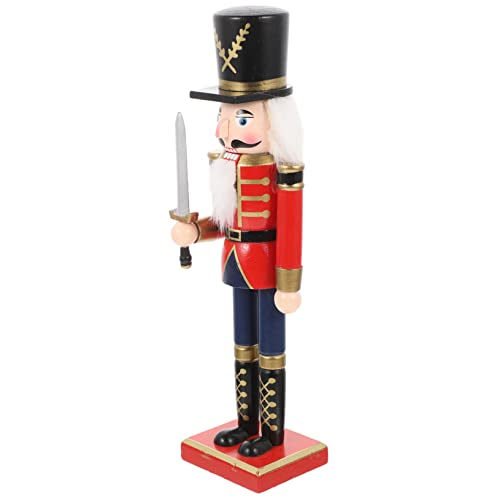 Weihnachten Nussknacker Soldat Ornamente 30cm Holz Spielzeug für Urlaub Weihnachten Dekorationen für Desktop von OFFSCH