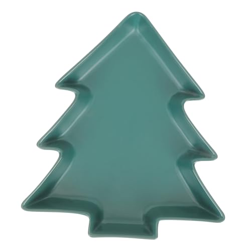 OFFSCH Partytablett Geschirr Snacks Küche Snackbaum Zuhause Trockene Weihnachtsnussschale Nüsse Früchte Weihnachtsteller Obstschale Vorspeise Süßigkeitenförmiges Servieren Keramikzubehör von OFFSCH