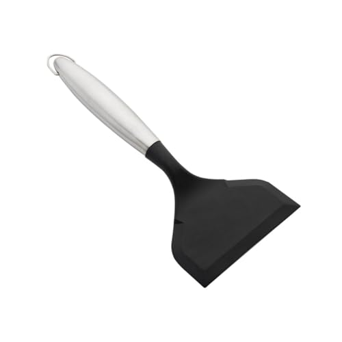 OFFSCH Pfannenwender aus Silikon Antihaft-Wender Omelett-Spatel Antihaft-Pfanne küchenhelfer Set küchenutensilien Set Pfannenwender mit Edelstahlgriff Küchenversorgung Kieselgel Black OFFSCH Pfannenwender aus Silikon Antihaft-Wender Omelett-Spatel Antihaft-Pfanne küchenhelfer Set küchenutensilien Set Pfannenwender mit Edelstahlgriff Küchenversorgung Kieselgel Black von OFFSCH