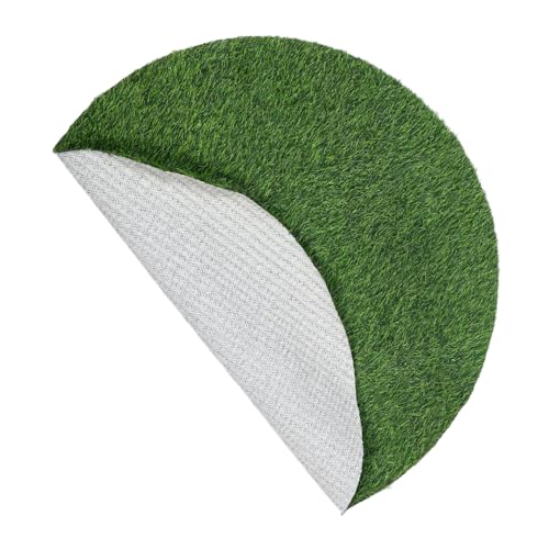 OFFSCH Runder Künstlicher Rasenteppich Wetterfester Outdoor Fake Grass Teppich für Gullydeckel Vielseitig Zuschneidbar Leichte Dekoration für Garten Balkon und Tischdekoration OFFSCH Runder Künstlicher Rasenteppich Wetterfester Outdoor Fake Grass Teppich für Gullydeckel Vielseitig Zuschneidbar Leichte Dekoration für Garten Balkon und Tischdekoration von OFFSCH