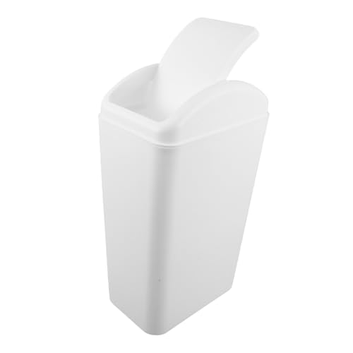 OFFSCH Schlanker Müllbehälter mit Schwingdeckel aus Dickem Kunststoff Geruchsdicht Platzsparend Großer Fassungsvermögen Langlebiger Abfalleimer für Küche Bad Schlafzimmer OFFSCH Schlanker Müllbehälter mit Schwingdeckel aus Dickem Kunststoff Geruchsdicht Platzsparend Großer Fassungsvermögen Langlebiger Abfalleimer für Küche Bad Schlafzimmer von OFFSCH