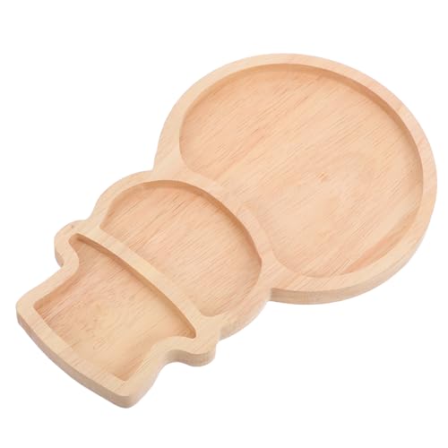 OFFSCH Schneemann Styling Tablettform Feiertags Weihnachtsthema Wunschszene Snackplatte Weihnachts Servierplatte Nussschale Dekoration Süßigkeiten Serviertablett Snackplatte von OFFSCH