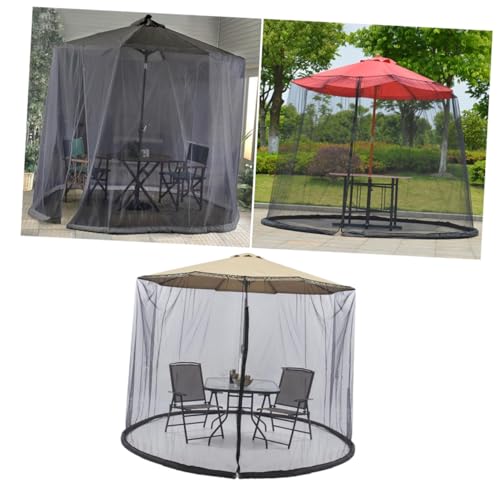 OFFSCH Schwarze Gartenschirm Abdeckung mit Moskitonetz Sonnenschutz Reißverschluss Installieren Faltbar für Terrasse Garten Outdoor-essbereich OFFSCH Schwarze Gartenschirm Abdeckung mit Moskitonetz Sonnenschutz Reißverschluss Installieren Faltbar für Terrasse Garten Outdoor-essbereich von OFFSCH