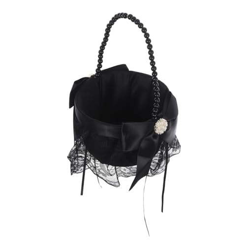 OFFSCH Schwarzer Blumenmädchen-korb mit Perlenhenkel Langlebiger Hochzeits-blumenkorb Stilvolles Accessoire für Romantische Zeremonien Bankette Vielseitig Einsetzbar bei Feiern OFFSCH Schwarzer Blumenmädchen-korb mit Perlenhenkel Langlebiger Hochzeits-blumenkorb Stilvolles Accessoire für Romantische Zeremonien Bankette Vielseitig Einsetzbar bei Feiern von OFFSCH