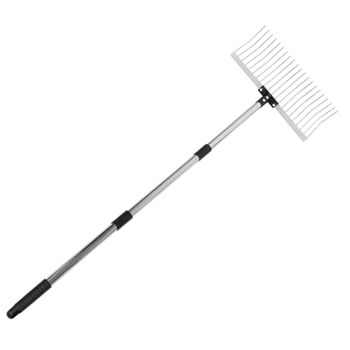 OFFSCH Schwerer Gartenrechen mit Verstellbarem Edelstahlstiel Zähne Robuster Handrechen zum Lockern von Boden Laubsammeln Rasenpflege und Gartenarbeit Ergonomisch für Kleine und Große OFFSCH Schwerer Gartenrechen mit Verstellbarem Edelstahlstiel Zähne Robuster Handrechen zum Lockern von Boden Laubsammeln Rasenpflege und Gartenarbeit Ergonomisch für Kleine und Große von OFFSCH