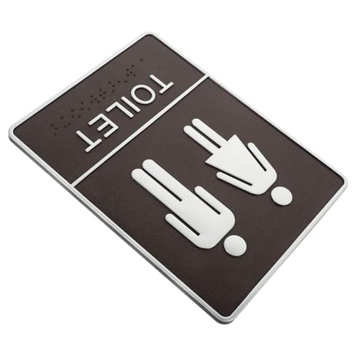 OFFSCH Selbstklebendes Wc schild aus Robustem Toilettenschild mit Männer Frauensymbol Stilvolles Design für Hotel Restaurant Büro Einfache Wand Türmontage Langlebig und Wasserfest OFFSCH Selbstklebendes Wc schild aus Robustem Toilettenschild mit Männer Frauensymbol Stilvolles Design für Hotel Restaurant Büro Einfache Wand Türmontage Langlebig und Wasserfest von OFFSCH