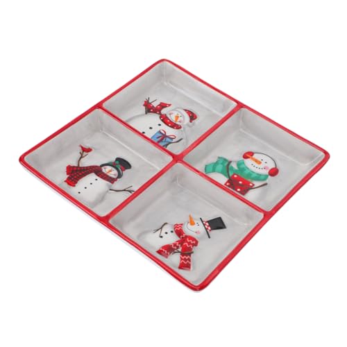 OFFSCH Snack Tablett Servierteller Obsttablett Aufbewahrungsplatte Für Nüsse Tablett Snack Präsentationstablett Desserttablett Obst von OFFSCH
