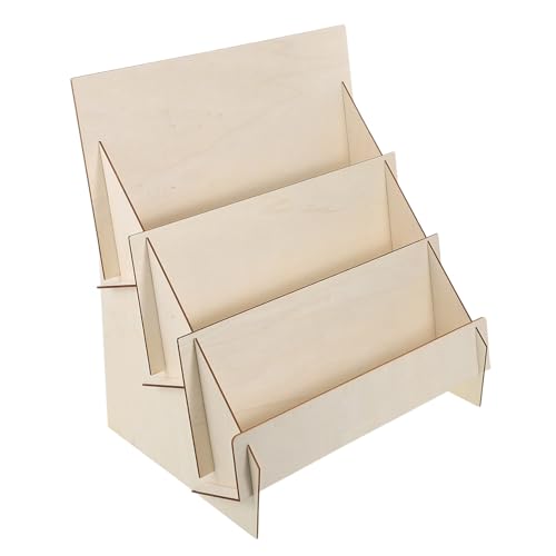 OFFSCH Stufiges Holz Display Regal Handgefertigter DIY Organizer für Grußkarten Broschüren Telefone und Bücher Multifunktionaler Desktop Ständer zur Ordentlichen Aufbewahrung im Büro und OFFSCH Stufiges Holz Display Regal Handgefertigter DIY Organizer für Grußkarten Broschüren Telefone und Bücher Multifunktionaler Desktop Ständer zur Ordentlichen Aufbewahrung im Büro und von OFFSCH