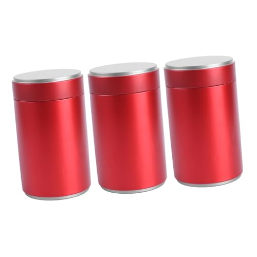 OFFSCH Weißblech-teedosen Runde Aufbewahrungsboxen Verschließbare Teebehälter Sauberes Material Praktisches Design Für Tee von OFFSCH