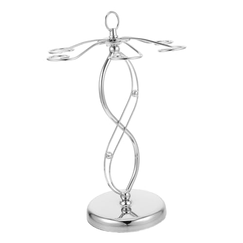 OFFSCH Tisch Weinglashalter aus Metall mit Haken Freistehender Stielglashalter für Weinregal Platzsparend Robust und Vielseitig für Küche Bar und Zuhause Geeignet von OFFSCH
