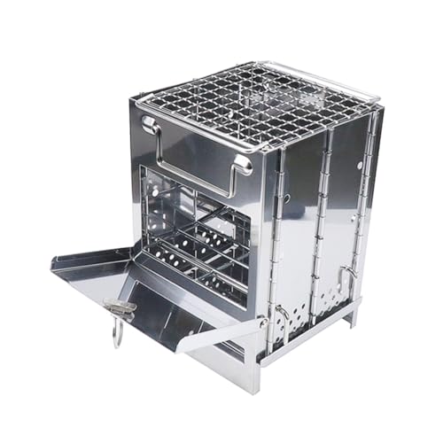 OFFSCH Tragbarer Edelstahl Quadratischer Holzofen Rostfrei Hitzebeständig Effiziente Belüftung für Outdoor Bbq Campingküche und Picknick Vielseitig für Gemüse Fleisch Meeresfrüchte Pilze OFFSCH Tragbarer Edelstahl Quadratischer Holzofen Rostfrei Hitzebeständig Effiziente Belüftung für Outdoor Bbq Campingküche und Picknick Vielseitig für Gemüse Fleisch Meeresfrüchte Pilze von OFFSCH