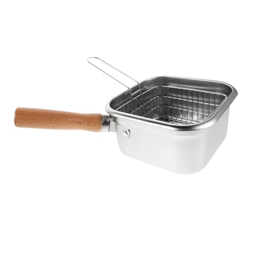 OFFSCH Tragbarer Edelstahl-deep-fryer-topf mit Korb Multifunktionaler Kompakter Fritteusen-topf für Herd Camping Picknick und Outdoor-küche OFFSCH Tragbarer Edelstahl-deep-fryer-topf mit Korb Multifunktionaler Kompakter Fritteusen-topf für Herd Camping Picknick und Outdoor-küche von OFFSCH