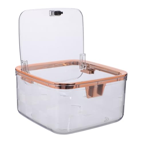 OFFSCH Transparenter Mini Mülleimer mit Druckdeckel Kleiner Kunststoff Abfallbehälter für Schreibtisch Büro Küche Multifunktionaler Tischabfallbehälter mit Modernem Gitterdesign OFFSCH Transparenter Mini Mülleimer mit Druckdeckel Kleiner Kunststoff Abfallbehälter für Schreibtisch Büro Küche Multifunktionaler Tischabfallbehälter mit Modernem Gitterdesign von OFFSCH