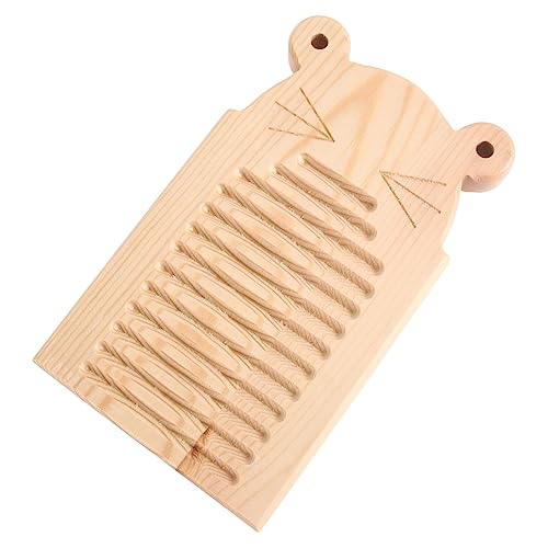 OFFSCH Mini Waschbrett Für Kinder Holzwaschbrett Mit Wellenoberfläche Erhöht Reibung Rutschfestes Design Hause von OFFSCH