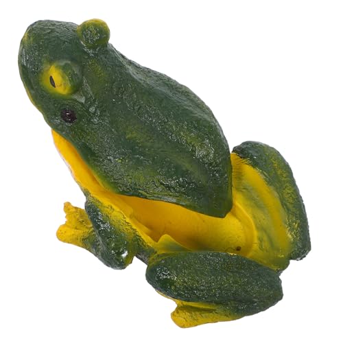 OFFSCH Wasserdichtes Schlüsselversteck Grün Frosch Garten Dekoration Outdoor Geheimfach Schlüsselhalter Für Haus Terrasse Robust Wetterfest Originelles Gartenzubehör von OFFSCH