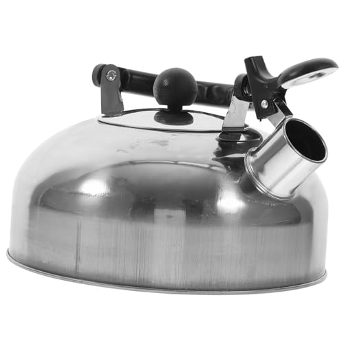 OFFSCH Wasserkocher whistling kettle wassekocher induktionskochplatte eletrogriller Liter Retro-Kaffeekanne Flaschenwärmer tragbar Gas gekochte langlebige Plastik Silver OFFSCH Wasserkocher whistling kettle wassekocher induktionskochplatte eletrogriller Liter Retro-Kaffeekanne Flaschenwärmer tragbar Gas gekochte langlebige Plastik Silver von OFFSCH