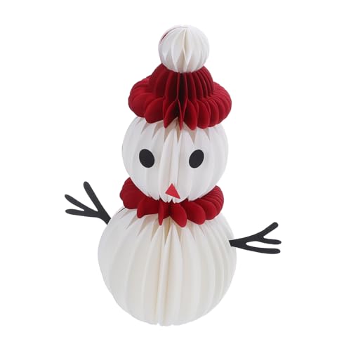 OFFSCH Weihnachtlicher Schneemann-honigwaben-tischdeko Kleine Papierfigur Für Festliche Esstische Und Weihnachtsfeiern Leicht Robust Als Party-deko Und Schreibtischaccessoire OFFSCH Weihnachtlicher Schneemann-honigwaben-tischdeko Kleine Papierfigur Für Festliche Esstische Und Weihnachtsfeiern Leicht Robust Als Party-deko Und Schreibtischaccessoire von OFFSCH