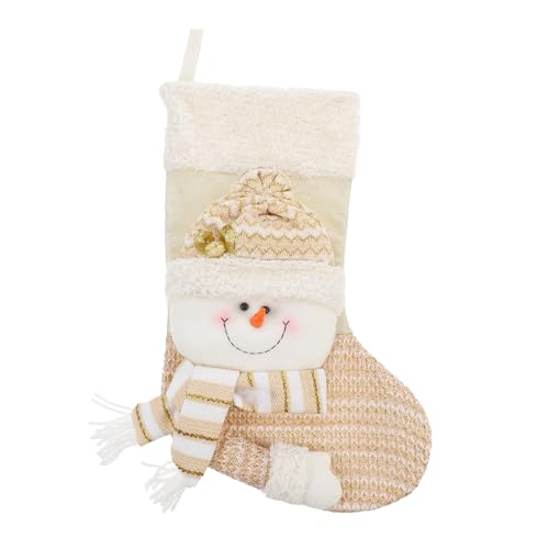 OFFSCH Weihnachtsstrumpf Candy Bag Weihnachtsanhänger Süßigkeitenbeutel Weihnachtsdeko Hängend Farblich Passend für Festliche Weihnachtsbaumdekoration von OFFSCH