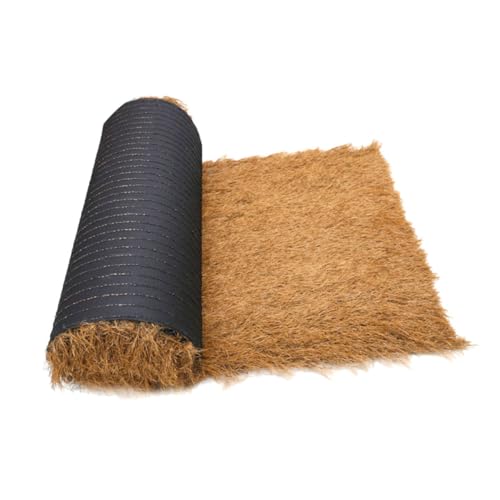 OFFSCH Witterungsbeständiger Künstlicher Strohdach Roll mit Natürlicher Optik und UV Schutz Feuerhemmend für Tiki Bar Garten Terrasse Pool Strand Tropische Dekoration von OFFSCH