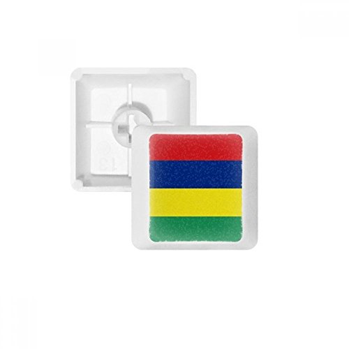 Mauritius Nationalflagge Afrika Land PBT Tastenkappen für mechanische Tastatur, Weiß OEM ohne Markierung Mehrfarbig Mehrfarbig R1 von OFFbb