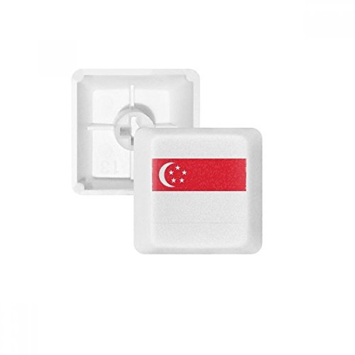 OFFbb Singapur nationalFahnege Asien Land pbt Tastenkappen für mechanische Tastatur weiß OEM Keine markierung drucken von OFFbb