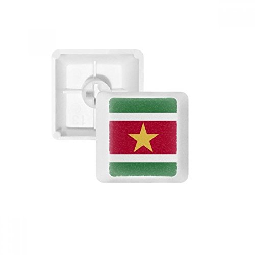 OFFbb Suriname national Fahne südamerika Land pbt Tastenkappen für mechanische Tastatur weiß OEM Keine markierung drucken von OFFbb