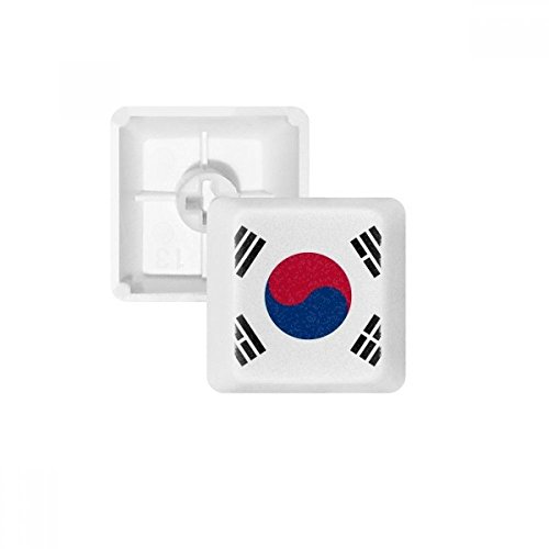 PBT Tastenkappen für mechanische Tastatur, Südkorea, Nationalflagge Asien Land, Weiß Mehrfarbig Mehrfarbig R4 von OFFbb