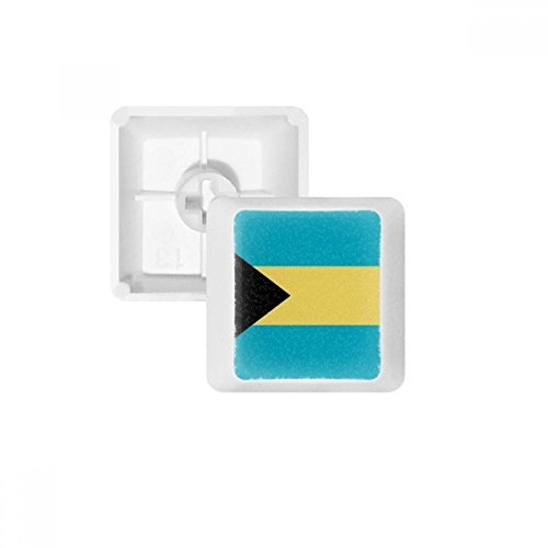 The Bahamas Nationalflagge Nordamerika Land PBT Tastenkappen für mechanische Tastatur, Weiß Mehrfarbig Mehrfarbig R2 von OFFbb