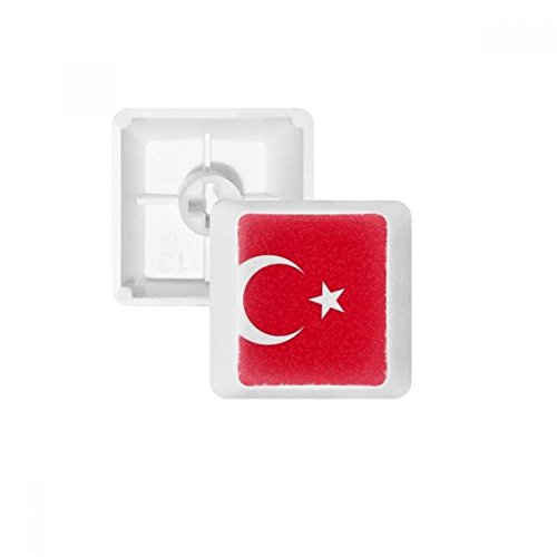 Türkiye Nationalflagge Asien Land PBT Tastenkappen für mechanische Tastatur, Weiß OEM ohne Markierung Mehrfarbig Mehrfarbig R3 von OFFbb