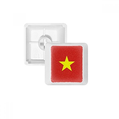 Vietnam Nationalflagge Asien Land PBT Tastenkappen für mechanische Tastatur, Weiß OEM ohne Markierung Mehrfarbig Mehrfarbig R2 von OFFbb