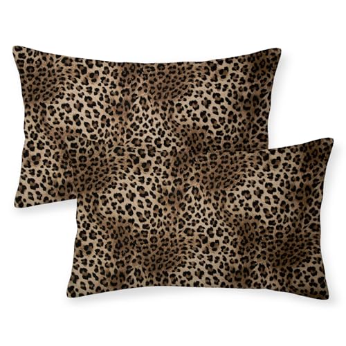 OFIRD Kissenbezüge mit Leopardenmuster, 30,5 x 50,8 cm, Braun, Tierhaut, Geparden-Druck, Überwurf-Kissenbezüge, Outdoor-Dekoration, abstrakt, modern, böhmisches Bauernhaus, Leinen, dekorativer OFIRD Kissenbezüge mit Leopardenmuster, 30,5 x 50,8 cm, Braun, Tierhaut, Geparden-Druck, Überwurf-Kissenbezüge, Outdoor-Dekoration, abstrakt, modern, böhmisches Bauernhaus, Leinen, dekorativer von OFIRD