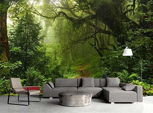Benutzerdefinierte Fototapete Wald Natürliche Landschaft Wohnkultur Wandbild 3D Tapeten Schlafzimmer Dekor Tapete-400Cmx280Cm von OFIRIA
