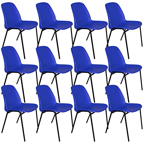 OFITURIA COM0523 Rollfreier Stuhl, Polypropylen, blau, 12 Sillas von OFITURIA