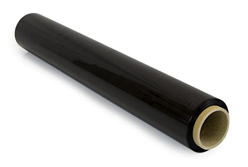 Film Rot zum Verpacken von 50 cm x 300 m Länge, elastische Folie, manuelle Verpackung (Schwarz, 1 Rollen) von OFITURIA