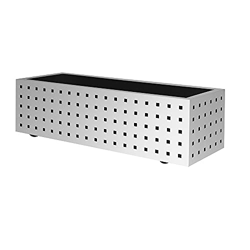 OFITURIA Jardinera para Exterior Grande Rectangular con Ruedas Macetero para Plantas Artificiales Apto para Parques y Jardines von OFITURIA