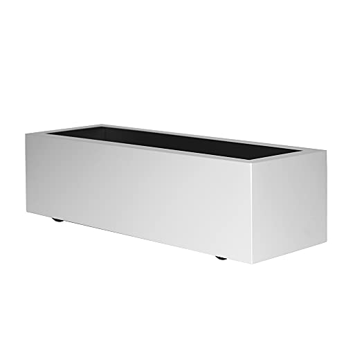 OFITURIA Jardinera para Exterior Grande Rectangular con Ruedas Macetero para Plantas Artificiales Apto para Parques y Jardines von OFITURIA