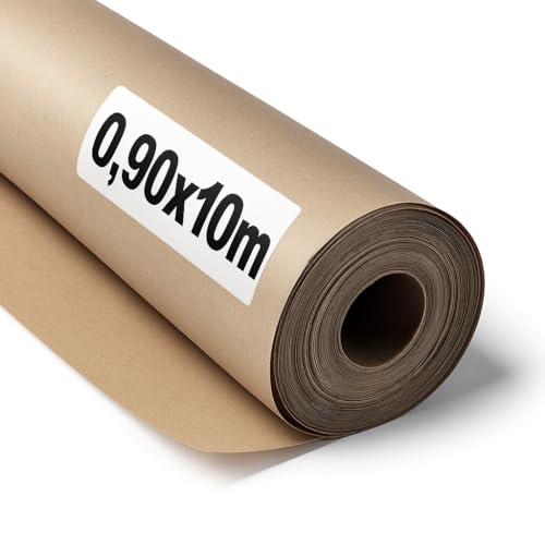 OFITURIA Naturbraunes Kraftpapier 70 g/m² – Rolle 0,90×10 m – 1 Rolle – Recyclingpapier für Verpackungen, Basteln und Dekoration – Reißfest – Geeignet für Acryl- und Ölfarben OFITURIA Naturbraunes Kraftpapier 70 g/m² – Rolle 0,90×10 m – 1 Rolle – Recyclingpapier für Verpackungen, Basteln und Dekoration – Reißfest – Geeignet für Acryl- und Ölfarben von OFITURIA
