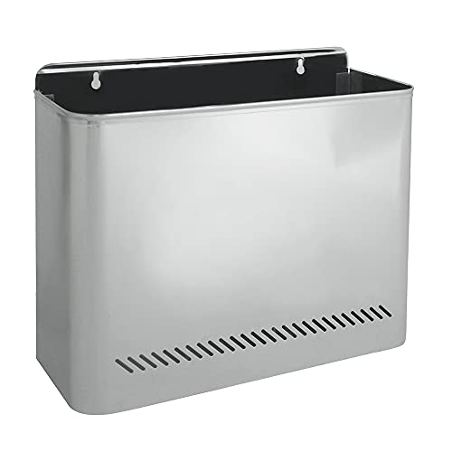 OFITURIA Papelera de Interior Acero inoxidable Capacidad 11 litros Color Brillo Multiusos con Perforados Interiores para Colgar OFITURIA Papelera de Interior Acero inoxidable Capacidad 11 litros Color Brillo Multiusos con Perforados Interiores para Colgar von OFITURIA