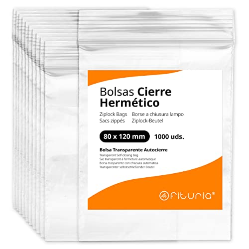 Transparente, hermetisch versiegelte Kunststoffbeutel, ideal zum Einfrieren von Lebensmitteln, zur Aufbewahrung von Dokumenten, wiederverwendbare und Konservierungsbeutel – Ofituria Transparente, hermetisch versiegelte Kunststoffbeutel, ideal zum Einfrieren von Lebensmitteln, zur Aufbewahrung von Dokumenten, wiederverwendbare und Konservierungsbeutel – Ofituria von OFITURIA