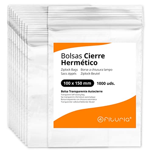 Transparente, hermetisch versiegelte Kunststoffbeutel, ideal zum Einfrieren von Lebensmitteln, zur Aufbewahrung von Dokumenten, wiederverwendbare und Konservierungsbeutel – Ofituria Transparente, hermetisch versiegelte Kunststoffbeutel, ideal zum Einfrieren von Lebensmitteln, zur Aufbewahrung von Dokumenten, wiederverwendbare und Konservierungsbeutel – Ofituria von OFITURIA