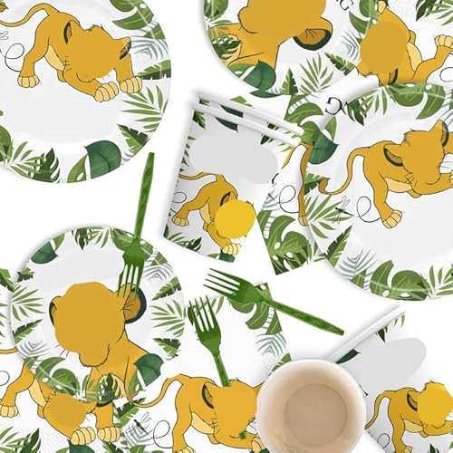 OFKAFEZV Löwe Thema Party Geschirr Set,Lion Papier Partygeschirr Set,60 Stück Löwe Geburtstag Geschirr Kit Tier Geburtstag Geschirr Kit,Löwe Partygeschirr Kinder Geburtstagsgeschenk Party Deko OFKAFEZV Löwe Thema Party Geschirr Set,Lion Papier Partygeschirr Set,60 Stück Löwe Geburtstag Geschirr Kit Tier Geburtstag Geschirr Kit,Löwe Partygeschirr Kinder Geburtstagsgeschenk Party Deko von OFKAFEZV