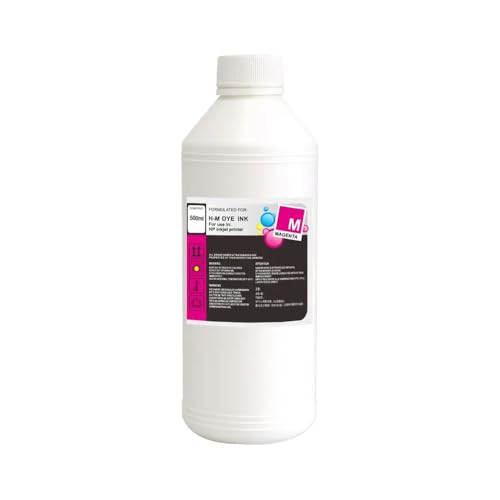 OFKSEWPA 250 ml 500 ml 1000 ml Universal Nachfüllfärbetinte -Set kompatibel mit verschiedenen Tintenstrahldruckern Multi -Color -Tinte(500ml Magenta) von OFKSEWPA