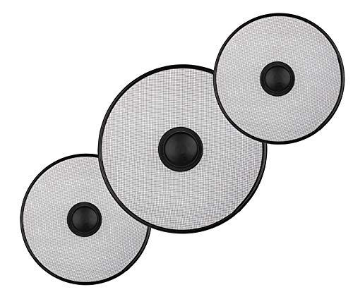 Fettspritzer für Bratpfanne, 3er Set: 20,8 cm, 20,8 cm, 29,0 cm, zum Kochen, Anti-Öl-Spritzschutz – Bratpfannenabdeckung für Speckpfannen von OFXDD