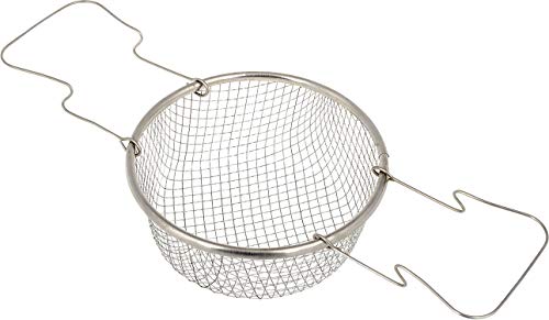 OFXDD Drahtkorb zum Kochen, 16 cm, Frittierkorb mit Griff, Edelstahl, Silber, DEEP_FRYER von OFXDD