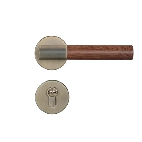 1 Satz Türschlösser aus Zinklegierung, geräuschlose Türgriffe, Innengriffe mit Schlössern(B1_58MM) von OFYPCURI