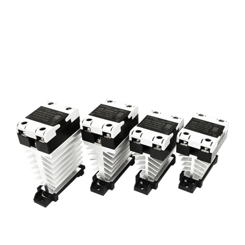 1 stück/charge SSR solid state relais 24-480VAC kühlkörper einphasig DIN schiene montieren 10A 25A 40A 60A 80A 100A 120A DA AA DD null kreuz(DC control DC,10A) von OFYPCURI