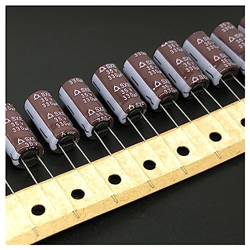 10 Stück 330uF 35V Serie 10x20mm 35V330uF Motherboard-Elektrolytkondensator mit niedriger Impedanz von OFYPCURI
