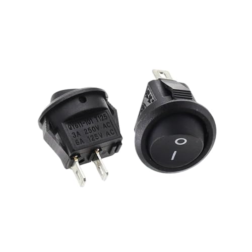 10 Stück KCD1 2-poliger 15-mm-Ein-/Aus-Joystick in Bootsform, DC/AC, 3 A/250 V von OFYPCURI
