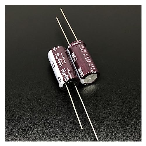 20 Stück 10 uF 400 V Serie 10 x 20 mm hoher Welligkeitsstrom, hohe Zuverlässigkeit, 400 V, 10 uF, Aluminium-Elektrolytkondensator von OFYPCURI