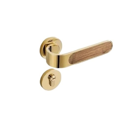 Holzgriff Metall Türschloss Split Lock Hardware-Zubehör(Gold) von OFYPCURI